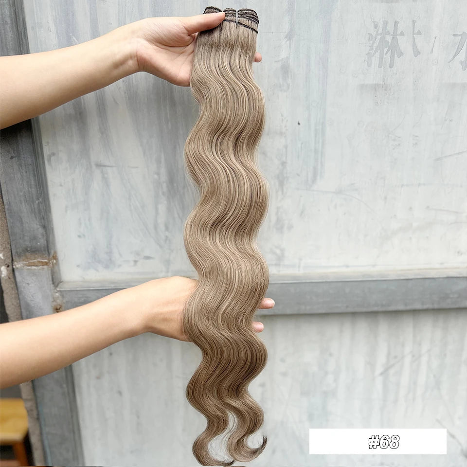 High-Temperature Synthetic Body Wave Hair Extensions – 26 & 30 Inch | Piano & Ombre Colors - view 32