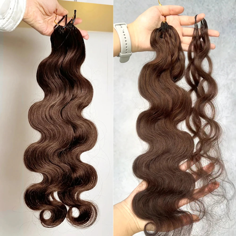 Body Wave Human Hair Crochet Extensions | 10–24 Inch Luxegan