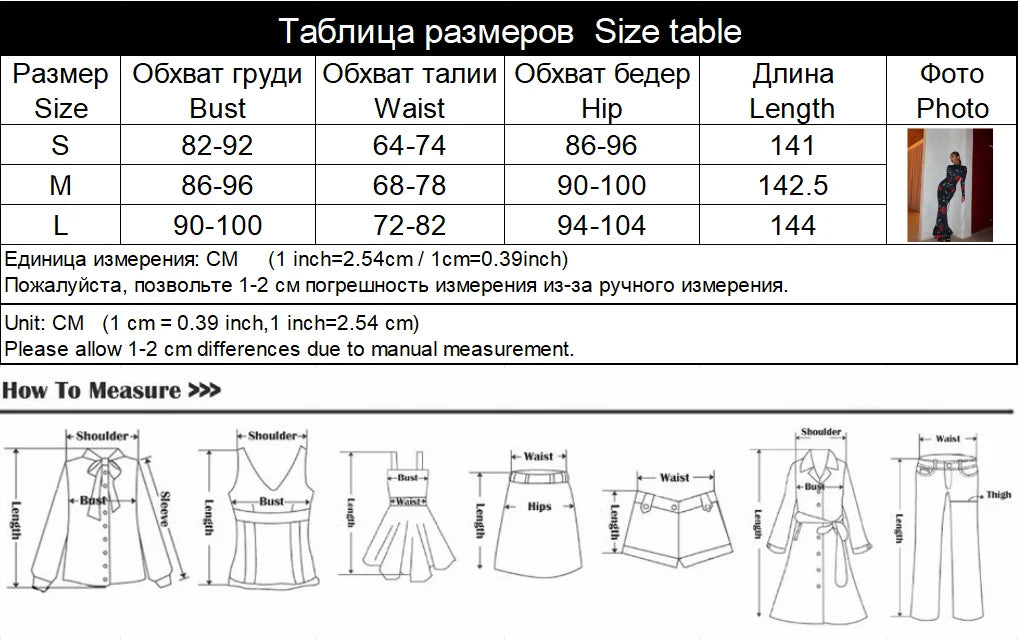 Women's Print Turtleneck Long Sleeve Fishtail Bodycon Maxi Dress Luxegan