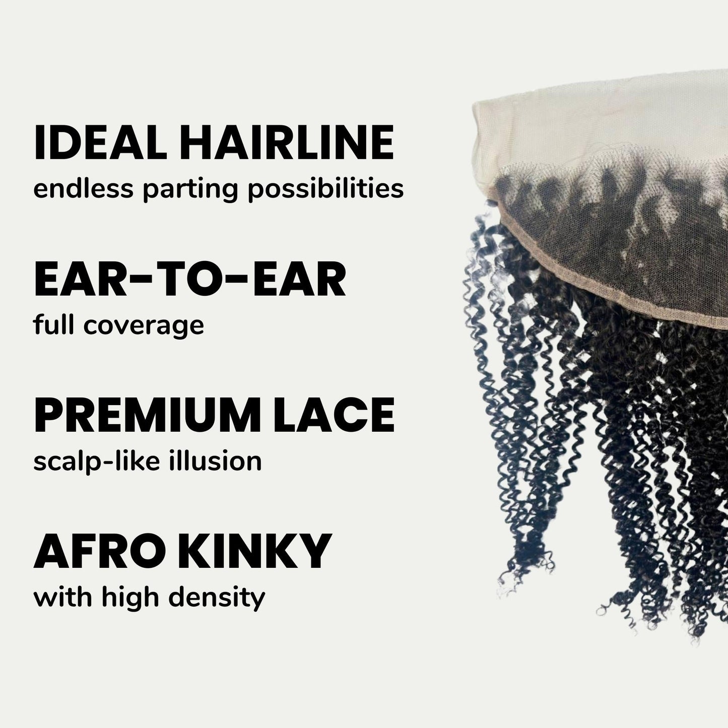 Afro Kinky 13x4 HD Lace Human Hair Frontal Luxegan