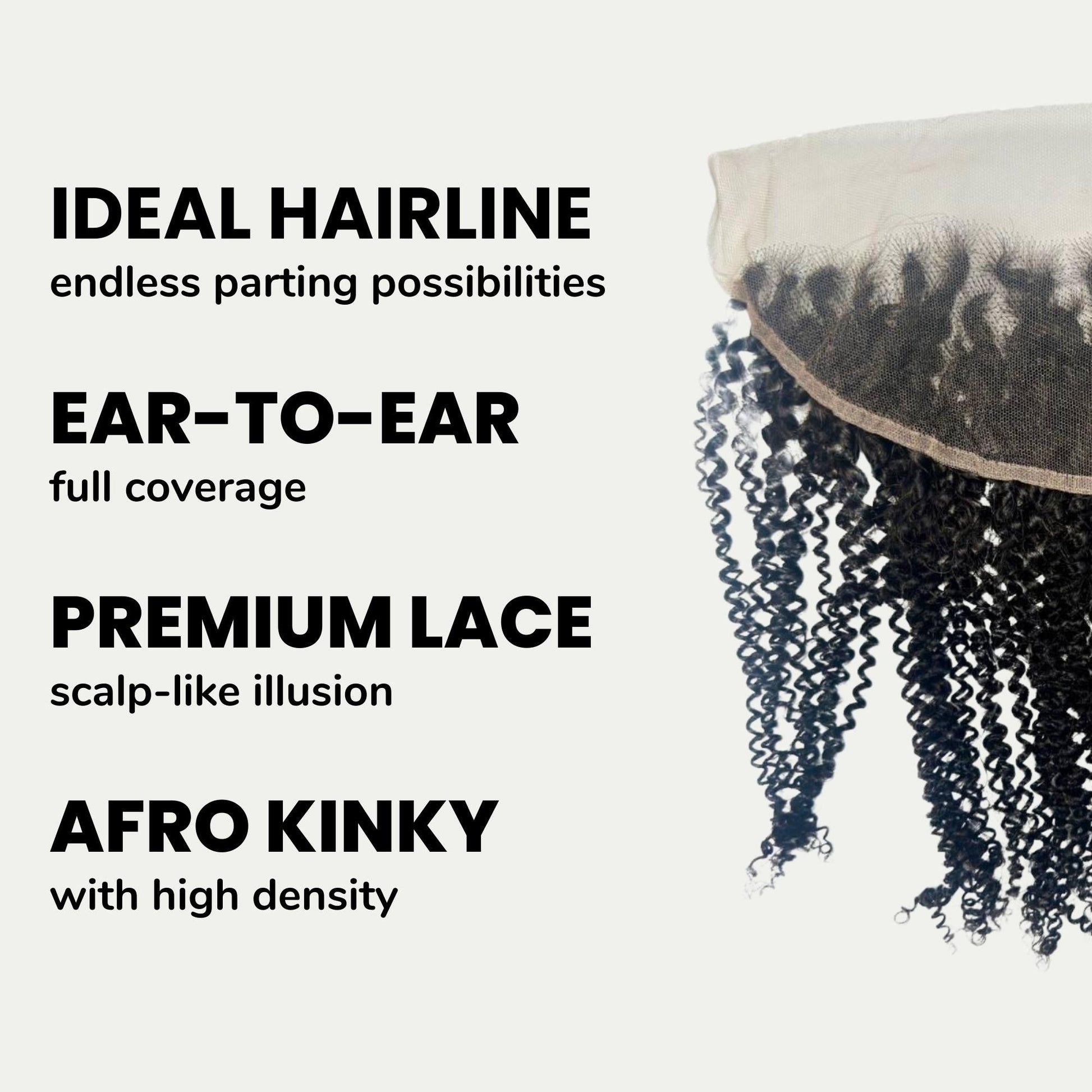 Afro Kinky 13x4 HD Lace Human Hair Frontal Luxegan