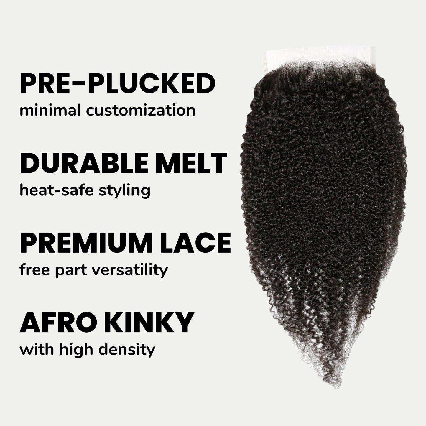 Afro Kinky 6x6 HD Lace Human Hair Closure Luxegan