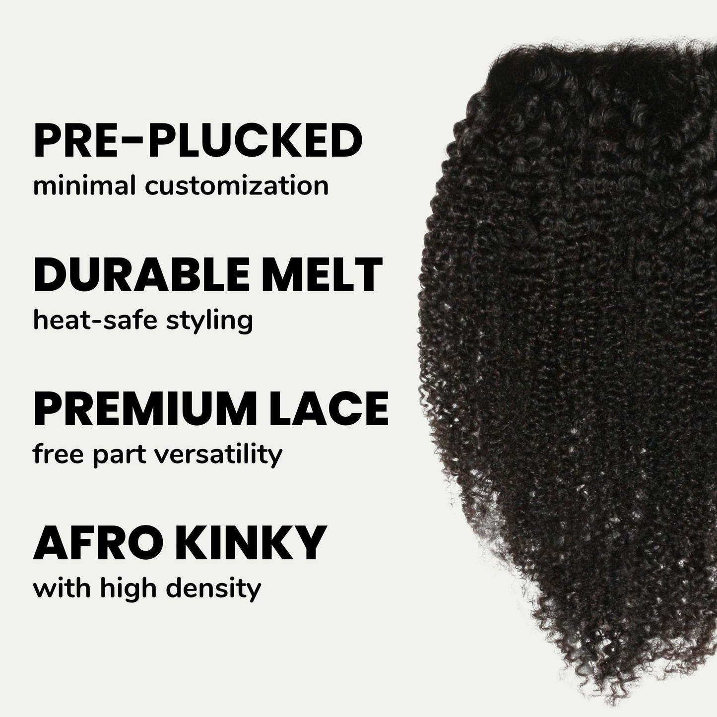 Afro Kinky 7x7 HD Lace Human Hair Closure Luxegan