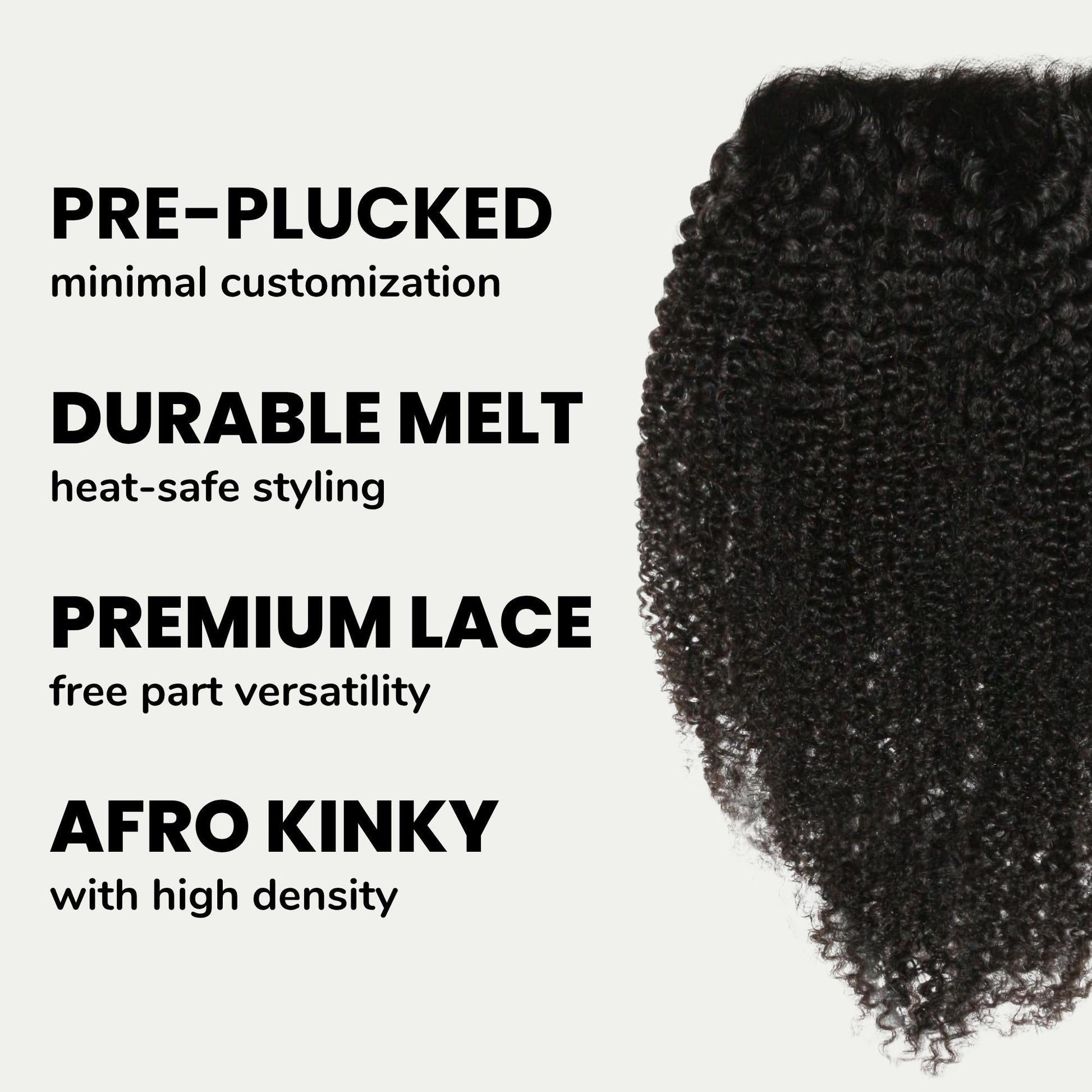 Afro Kinky 7x7 HD Lace Human Hair Closure Luxegan