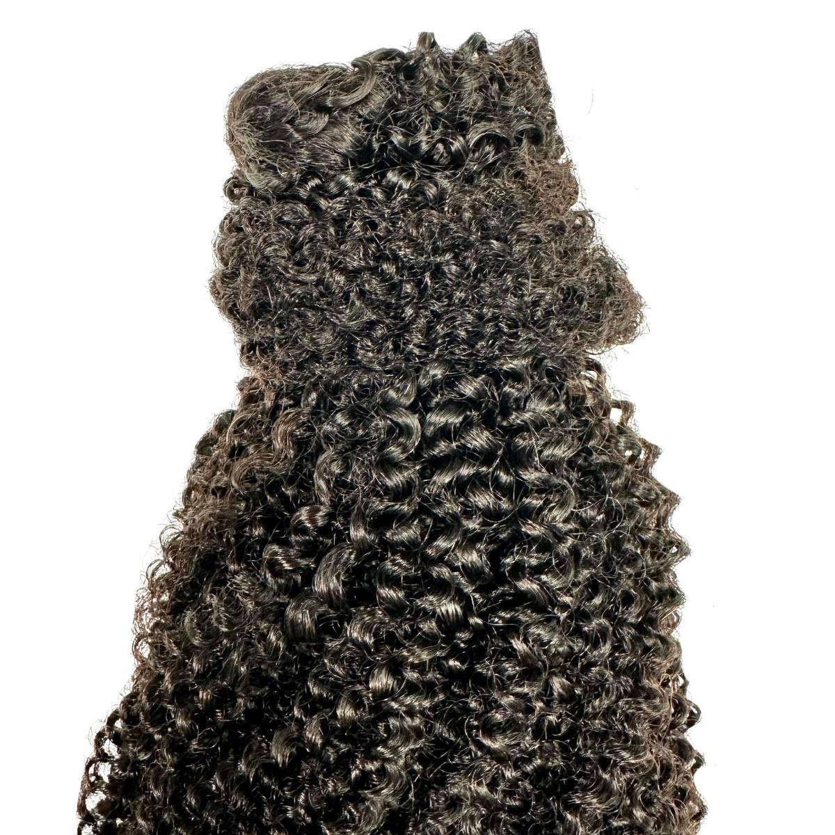 Afro Kinky Curly 100% Human Hair Ponytail Extension Luxegan