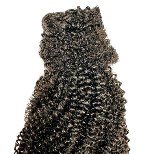 Afro Kinky Curly 100% Human Hair Ponytail Extension Luxegan