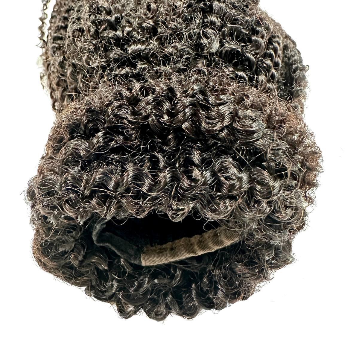 Afro Kinky Curly 100% Human Hair Ponytail Extension Luxegan