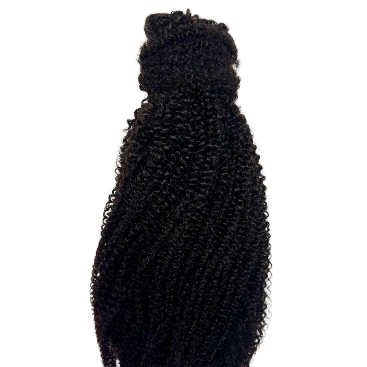 Afro Kinky Curly 100% Human Hair Ponytail Extension Luxegan