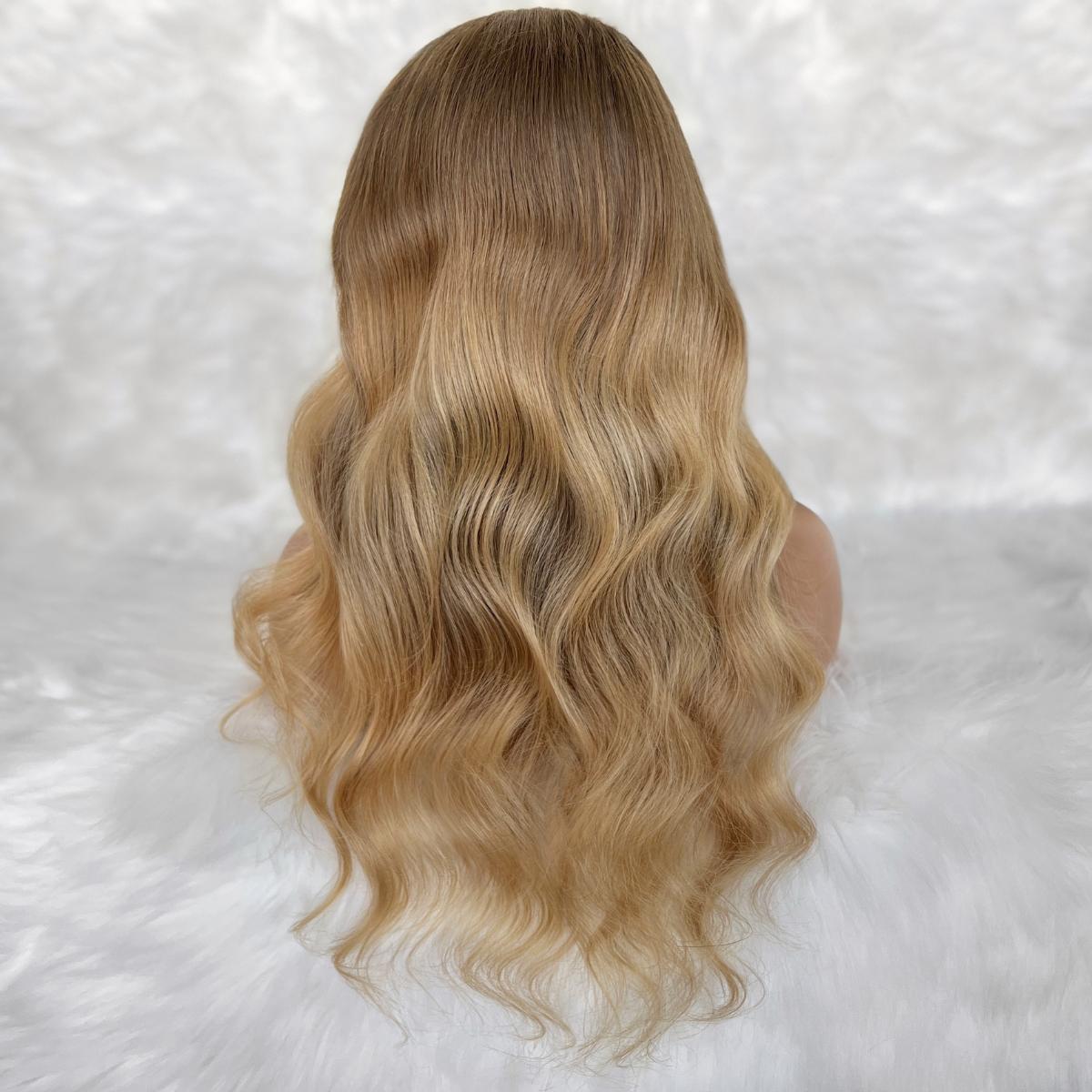 Aubrey Glueless 5x5 HD Lace Professionally Colored 100% Human Hair Closure Wig Luxegan