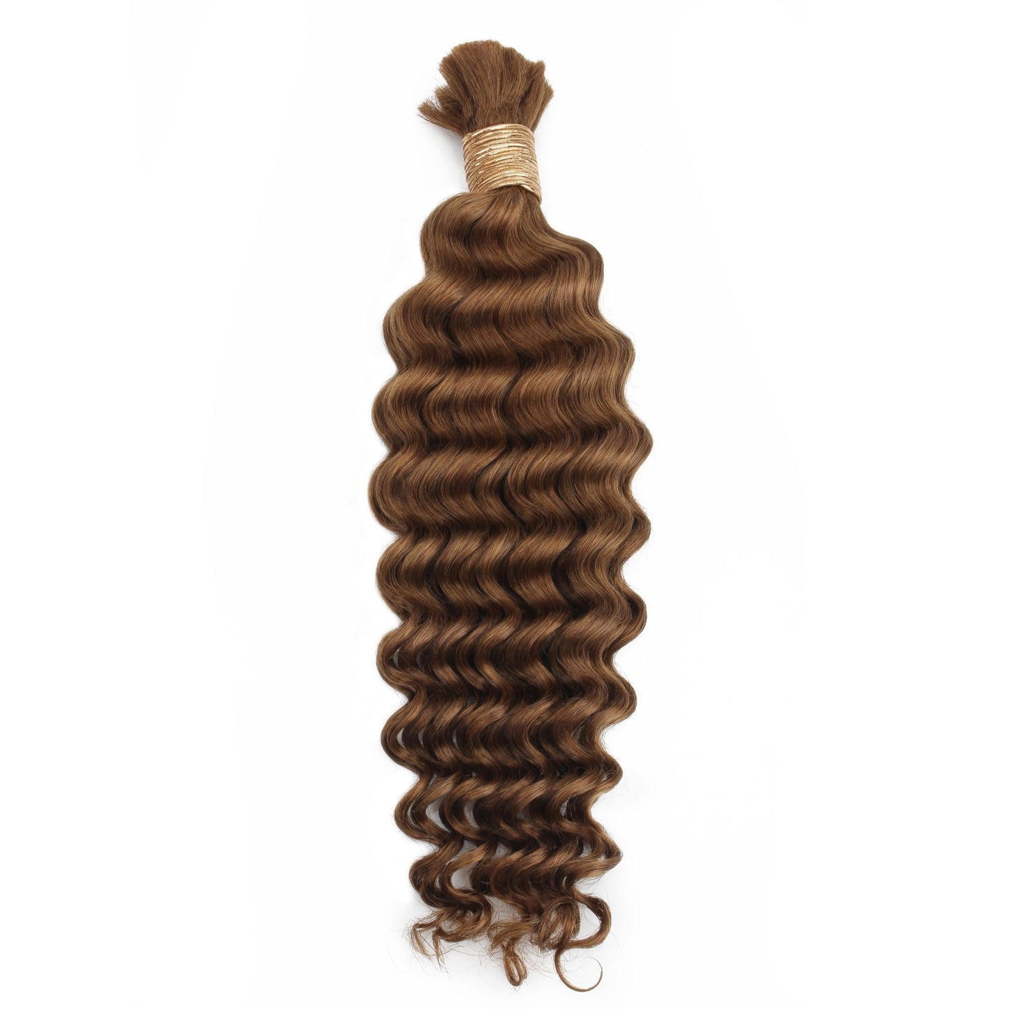 Auburn Deep Wave Bulk 100% Human Braiding Hair Luxegan