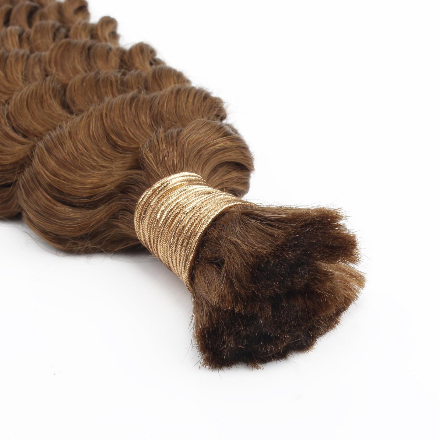 Auburn Deep Wave Bulk 100% Human Braiding Hair Luxegan