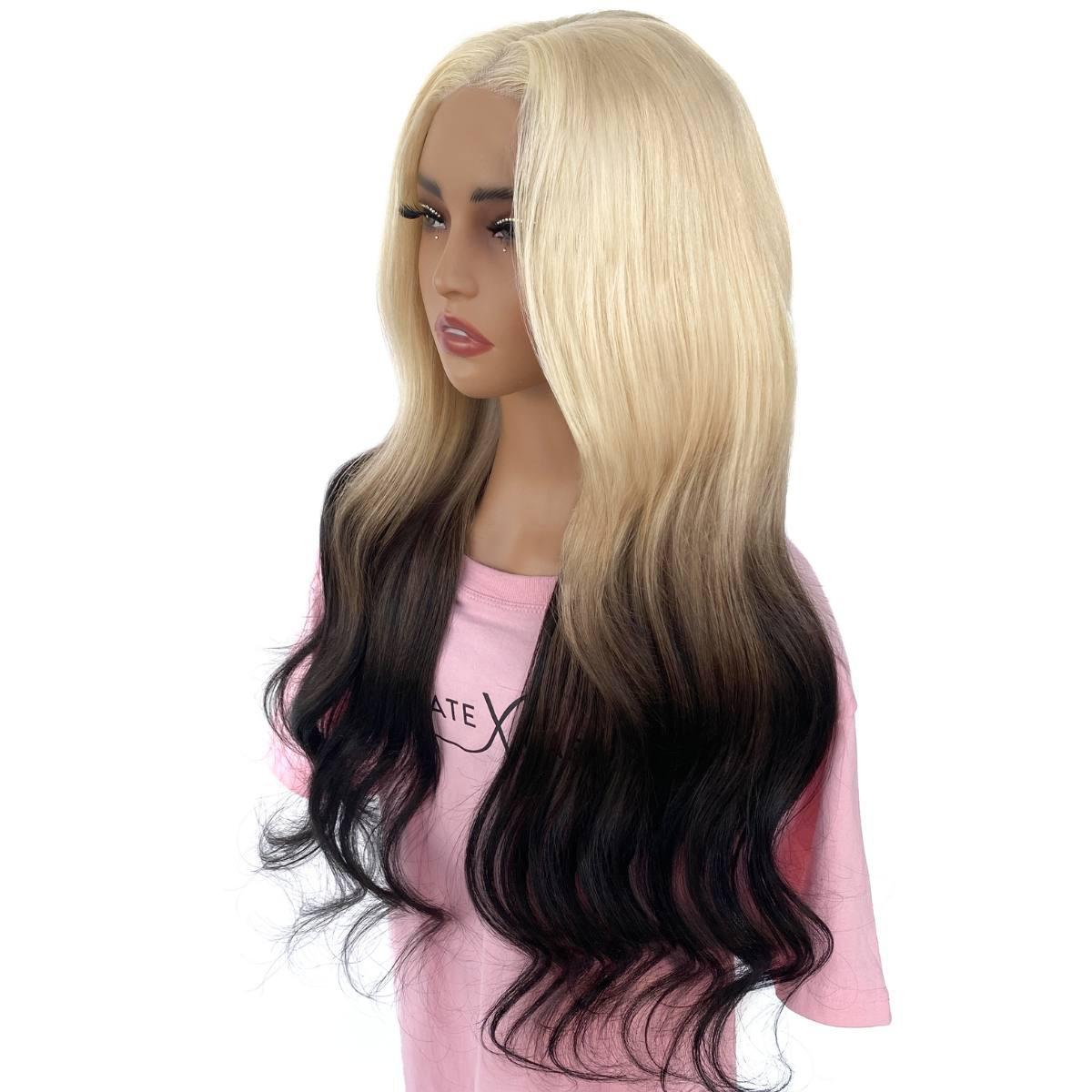 Victoria Glueless 5x5 HD Lace Professionally Colored 100% Human Hair Closure Wig Luxegan
