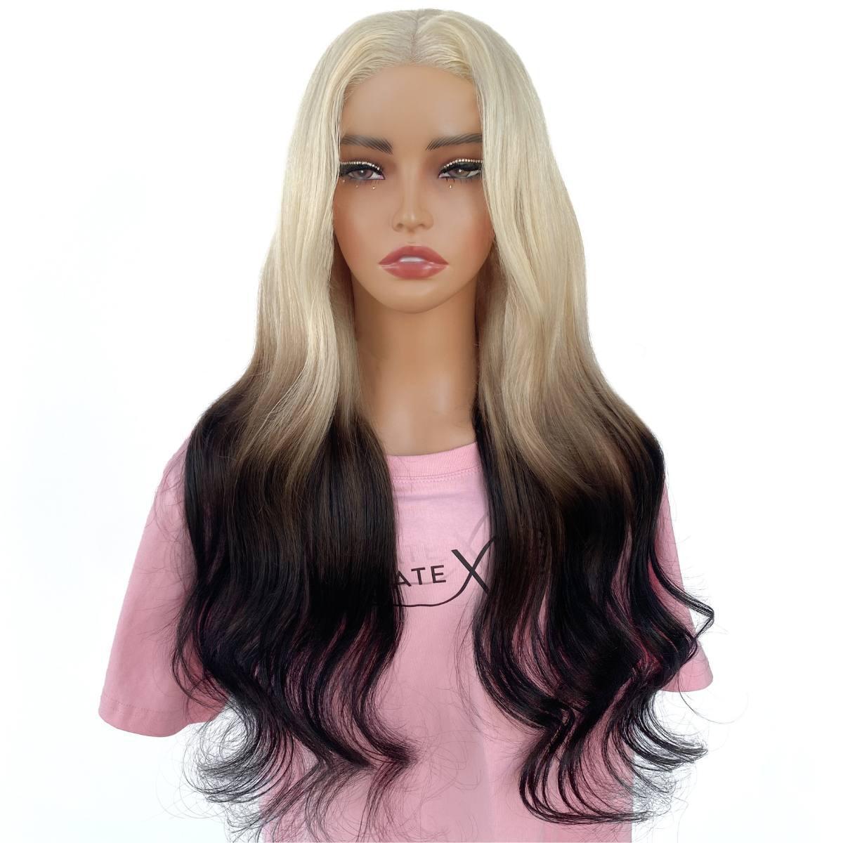 Victoria Glueless 5x5 HD Lace Professionally Colored 100% Human Hair Closure Wig Luxegan