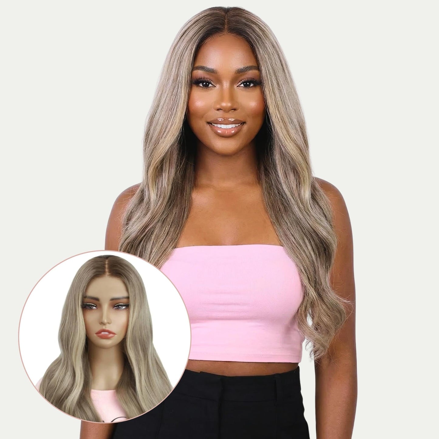Autumn Glueless 5x5 HD Lace Professionally Colored 100% Human Hair Closure Wig Luxegan