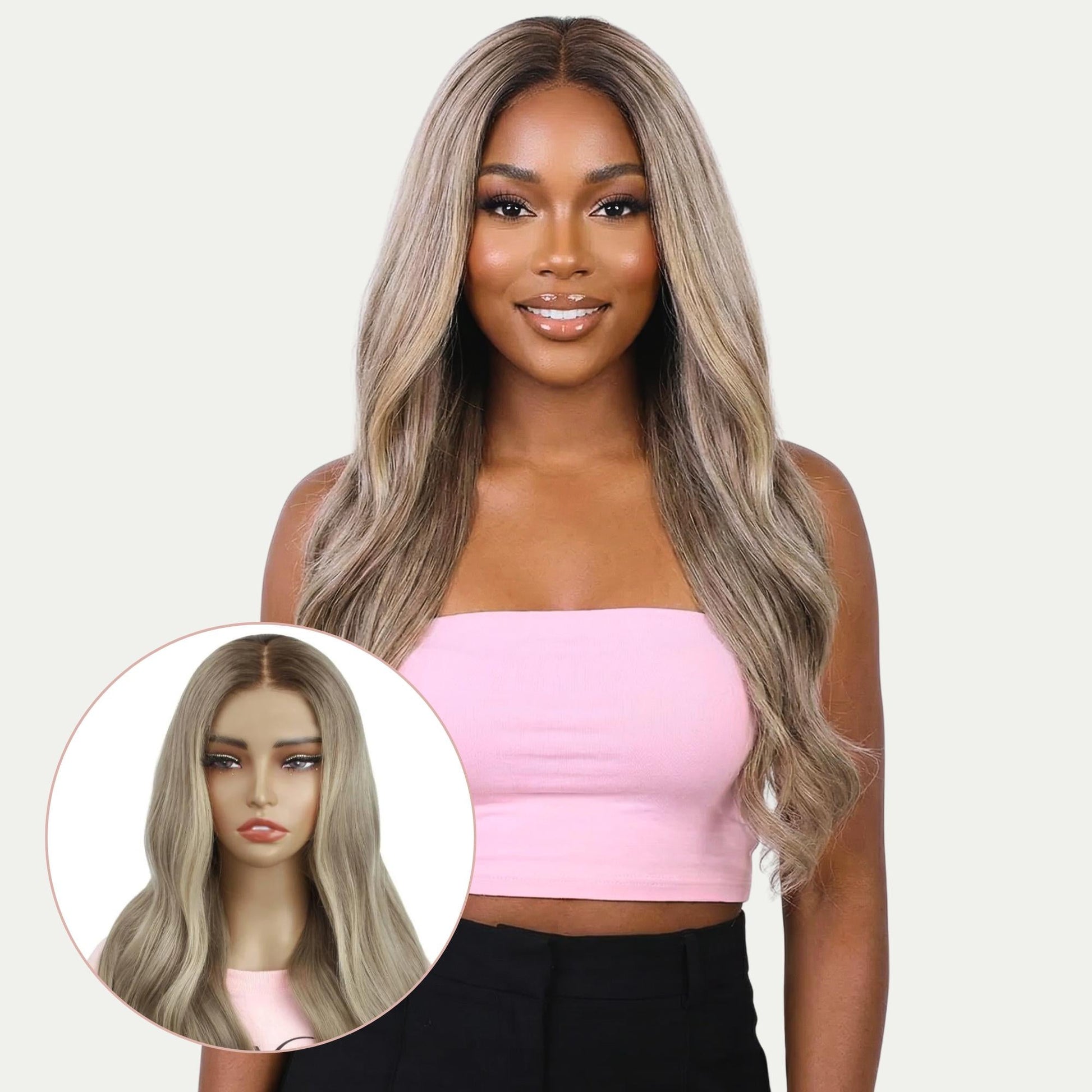 Autumn Glueless 5x5 HD Lace Professionally Colored 100% Human Hair Closure Wig Luxegan