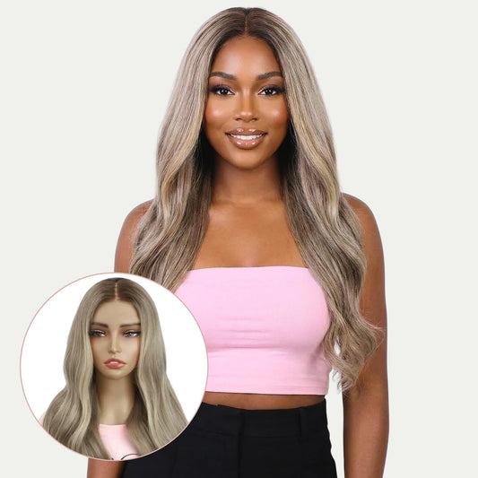 Autumn Glueless 5x5 HD Lace Professionally Colored 100% Human Hair Closure Wig Luxegan