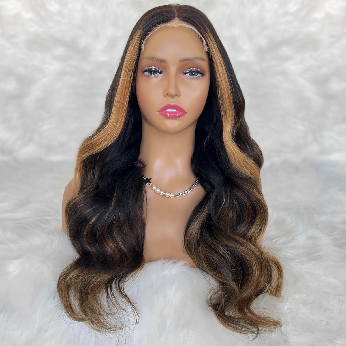 Bianca Glueless 5x5 HD Lace Professionally Colored 100% Human Hair Closure Wig Luxegan