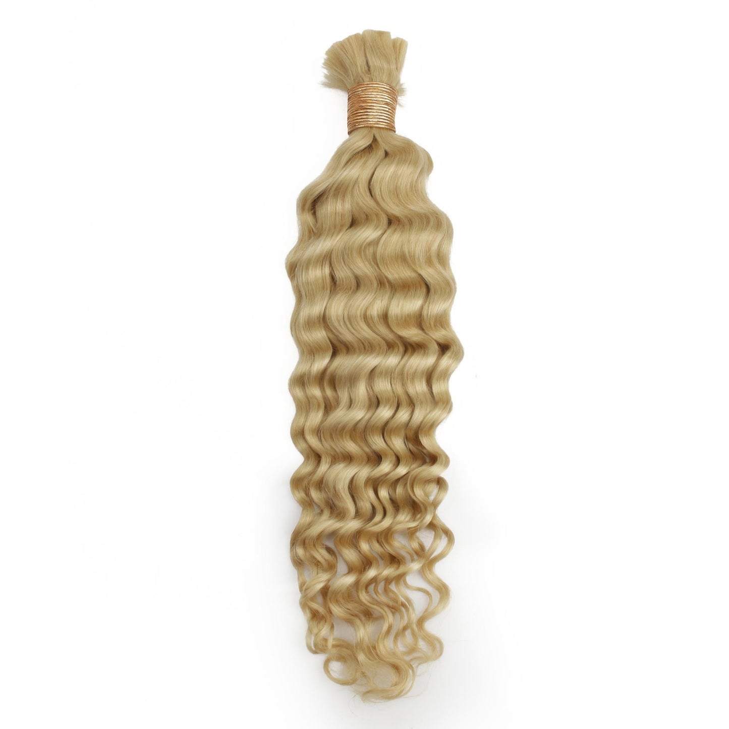 Blonde Deep Wave Bulk 100% Human Braiding Hair Luxegan