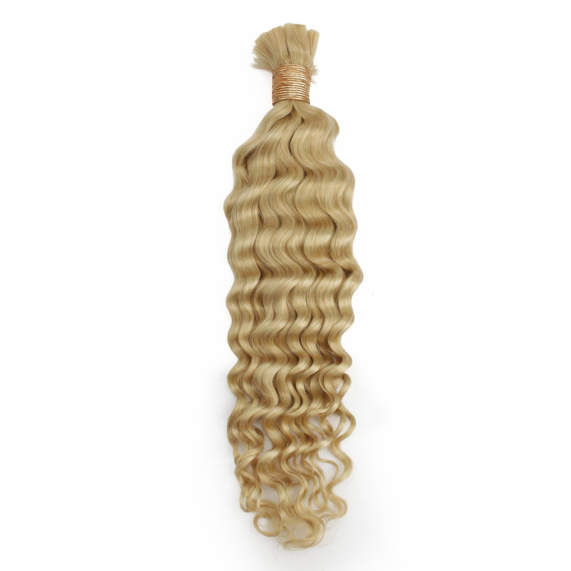 Blonde Deep Wave Bulk 100% Human Braiding Hair Luxegan