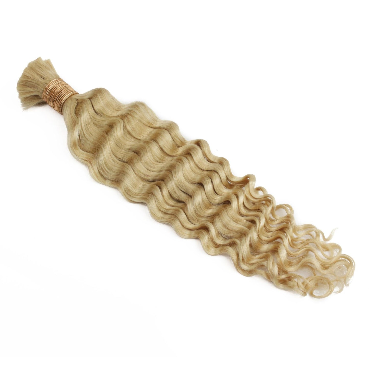 Blonde Deep Wave Bulk 100% Human Braiding Hair Luxegan
