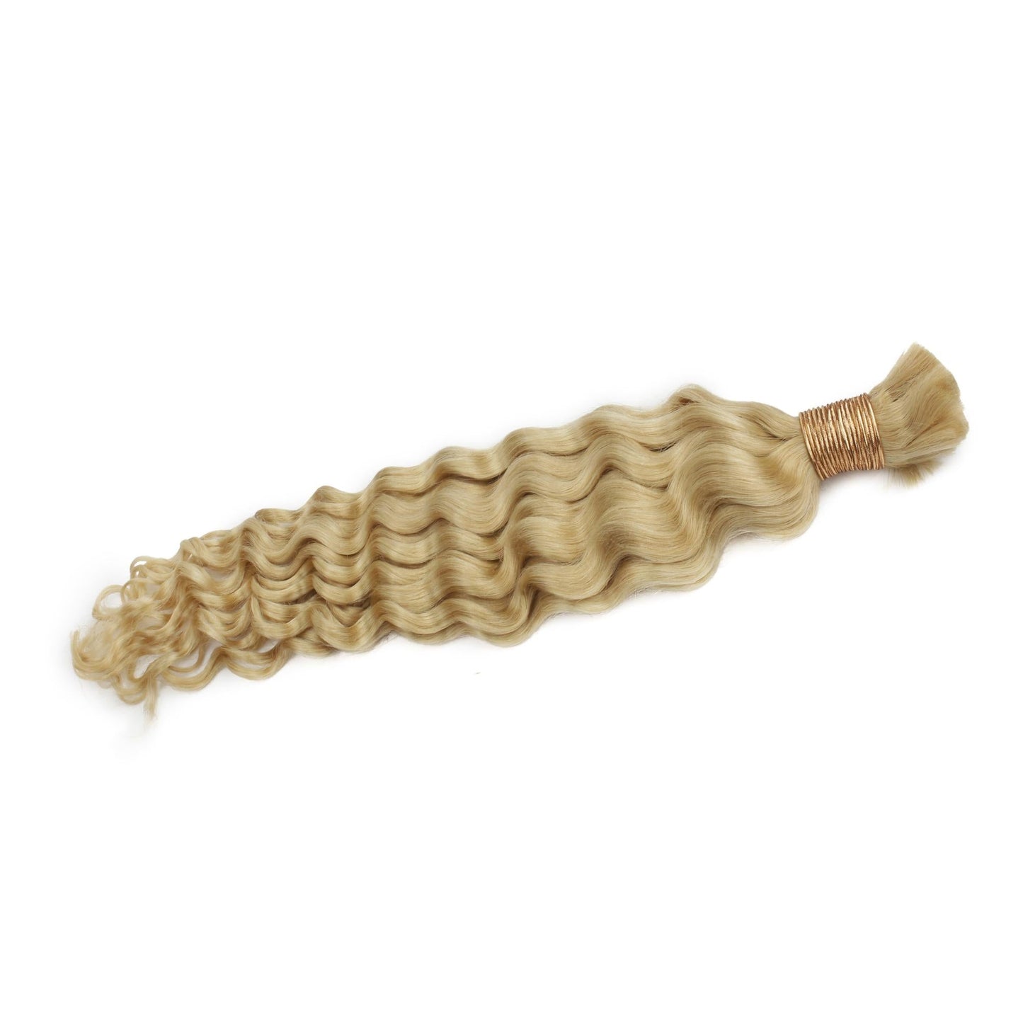 Blonde Deep Wave Bulk 100% Human Braiding Hair Luxegan