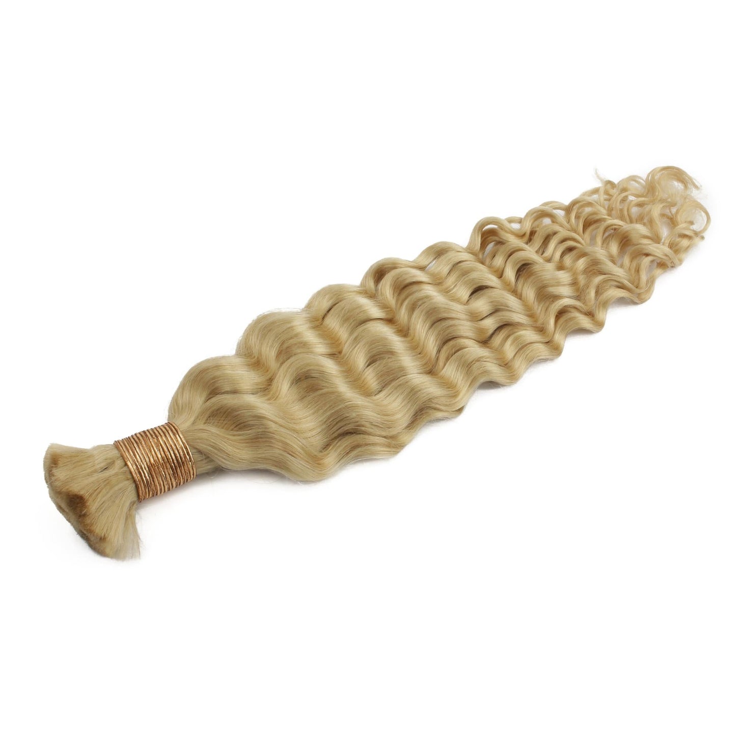 Blonde Deep Wave Bulk 100% Human Braiding Hair Luxegan
