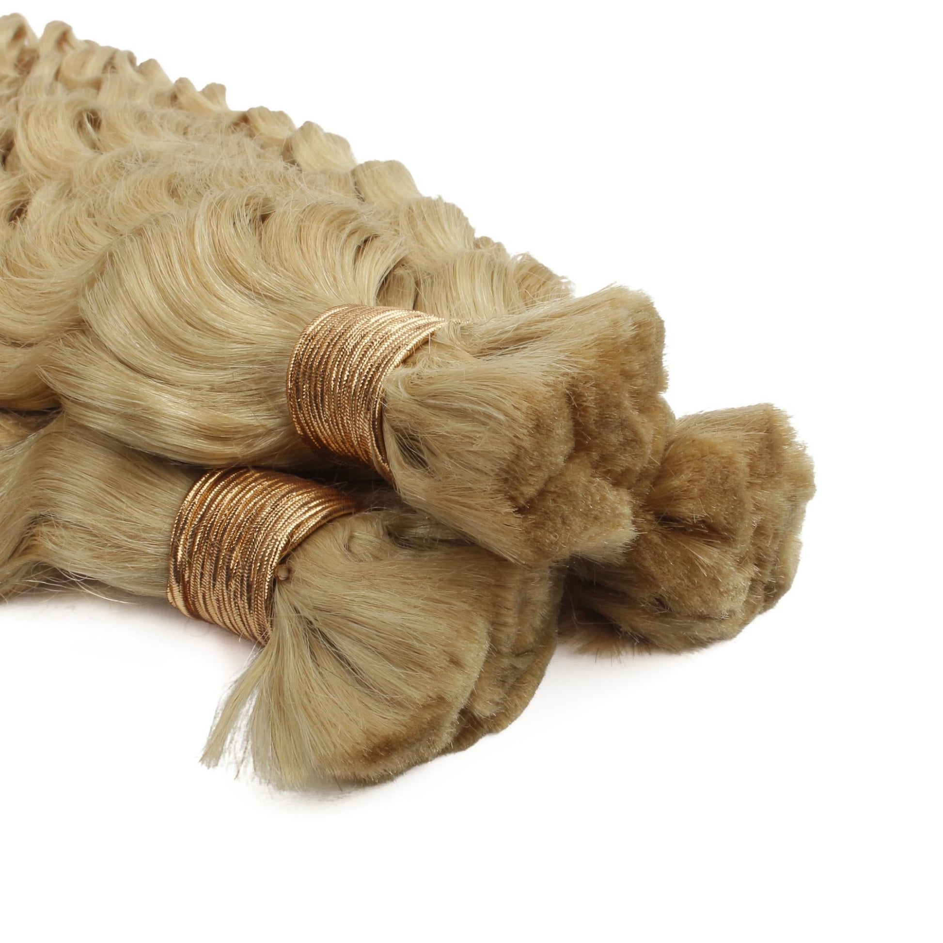 Blonde Deep Wave Bulk 100% Human Braiding Hair Luxegan