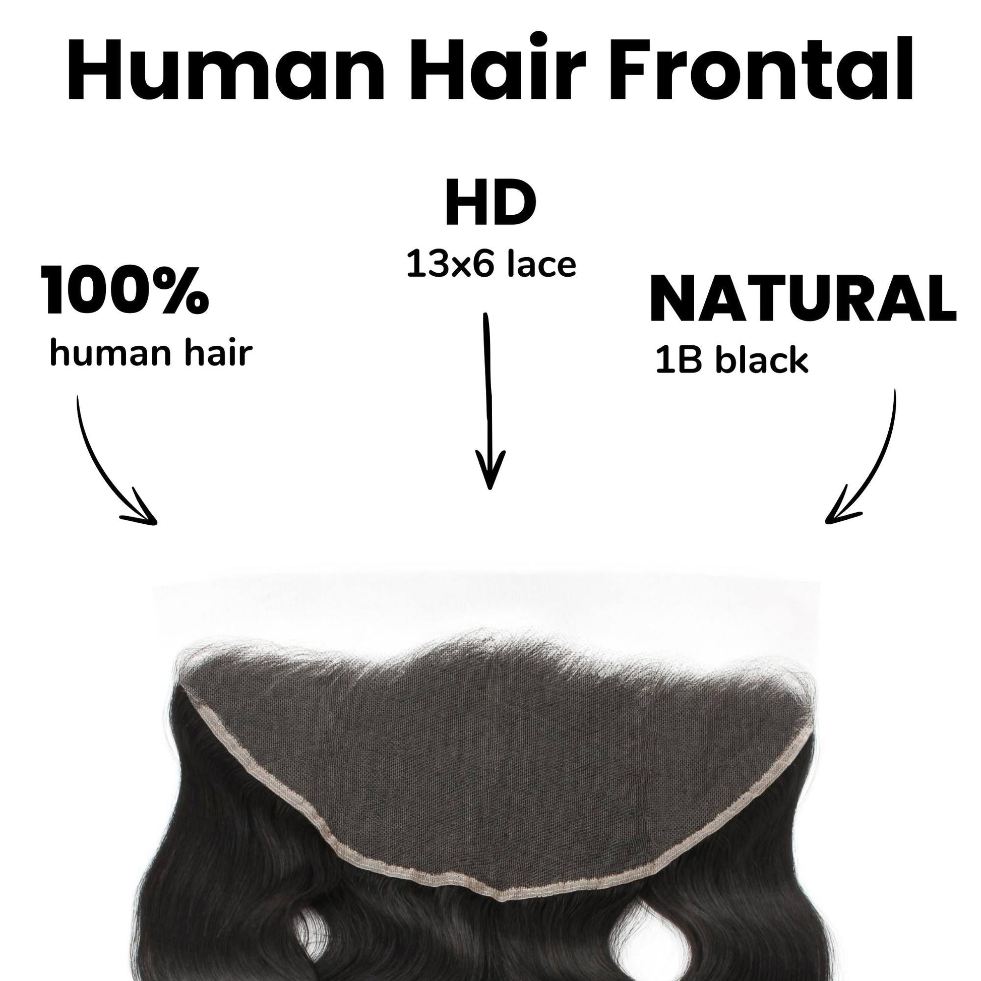 Body Wave 13x6 HD Lace Human Hair Frontal Luxegan