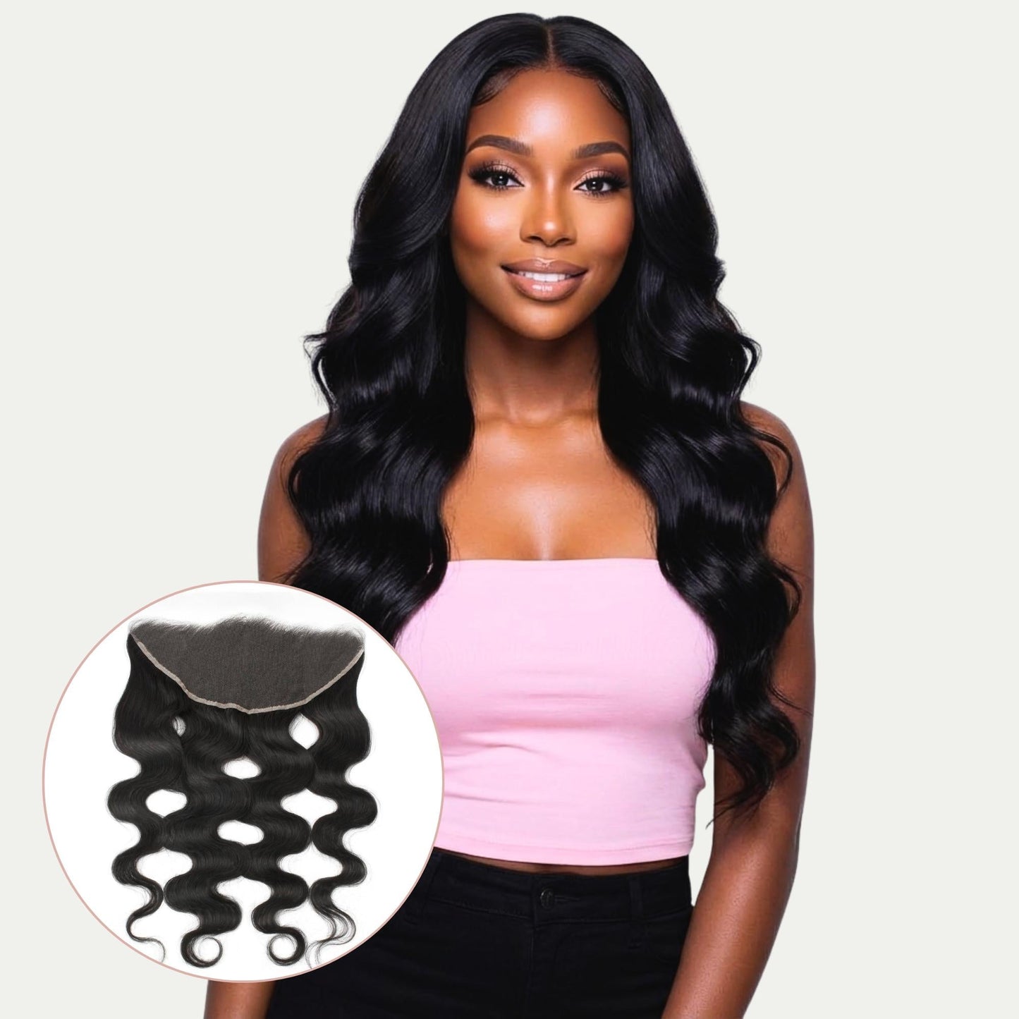 Body Wave 13x6 HD Lace Human Hair Frontal Luxegan