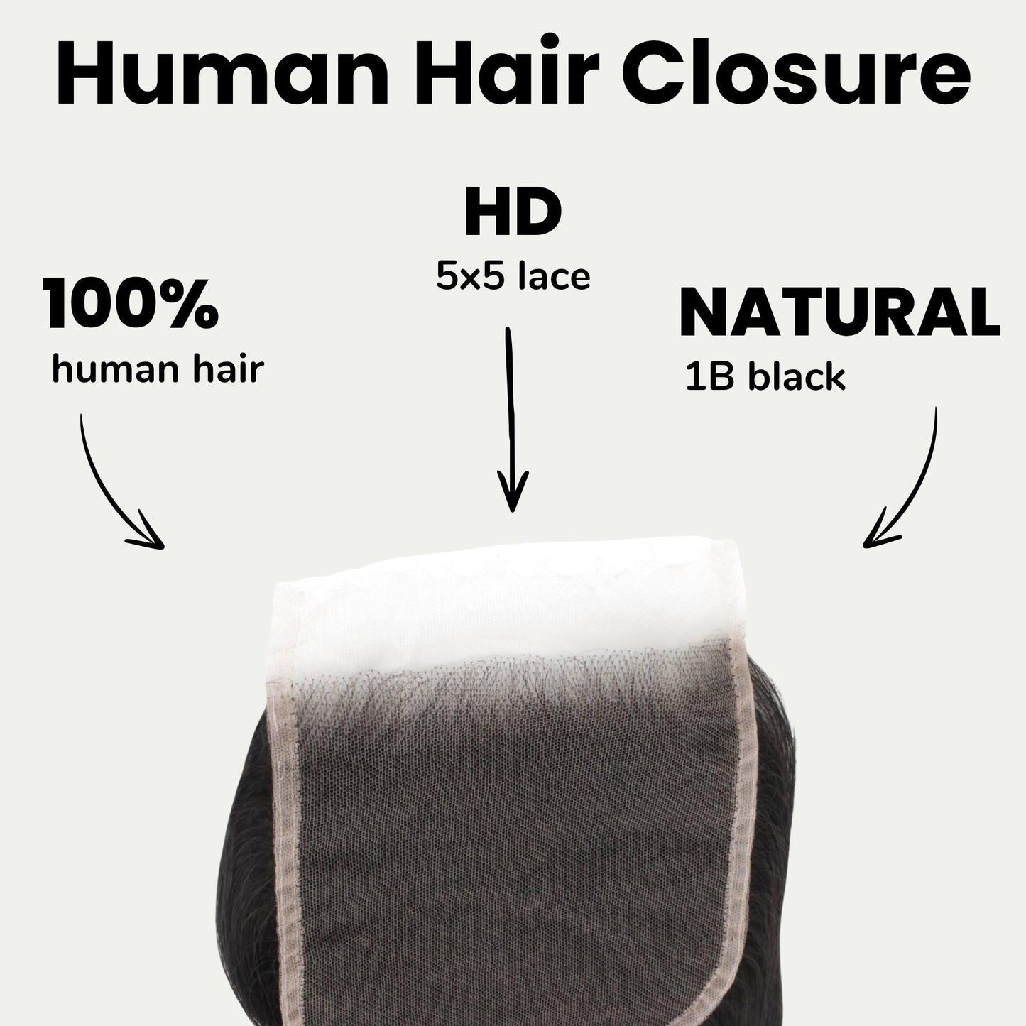 Body Wave 5x5 HD Lace Human Hair Closure Luxegan