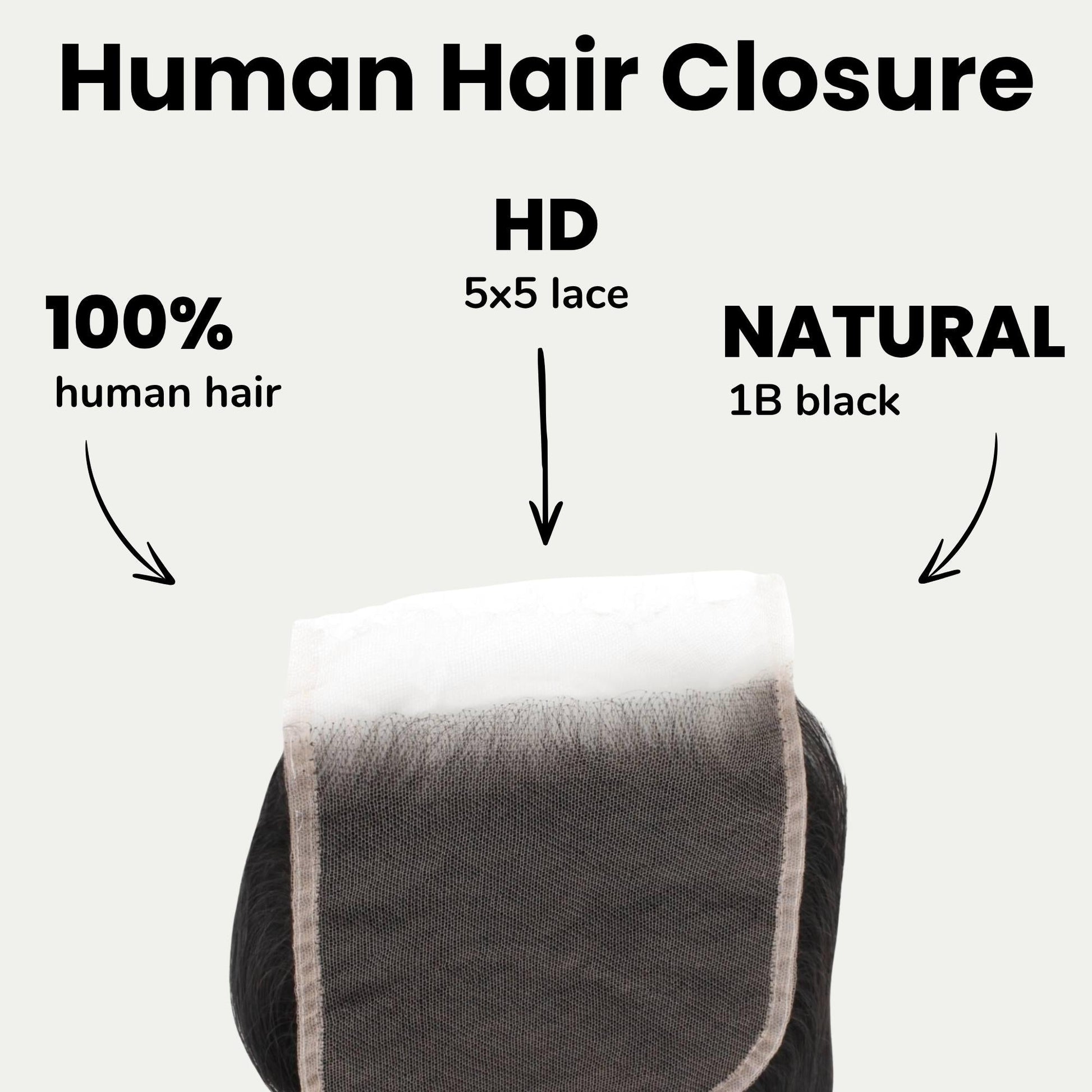 Body Wave 5x5 HD Lace Human Hair Closure Luxegan
