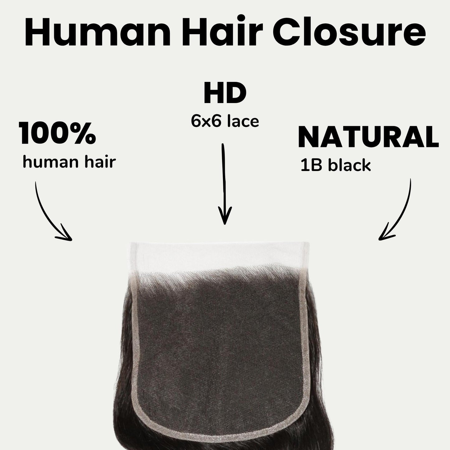 Body Wave 6x6 HD Lace Human Hair Closure Luxegan