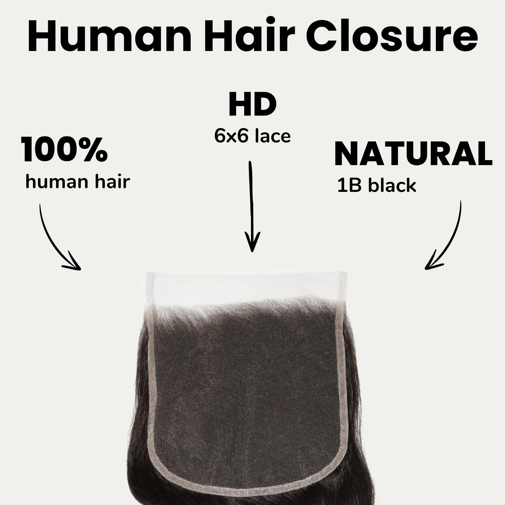 Body Wave 6x6 HD Lace Human Hair Closure Luxegan