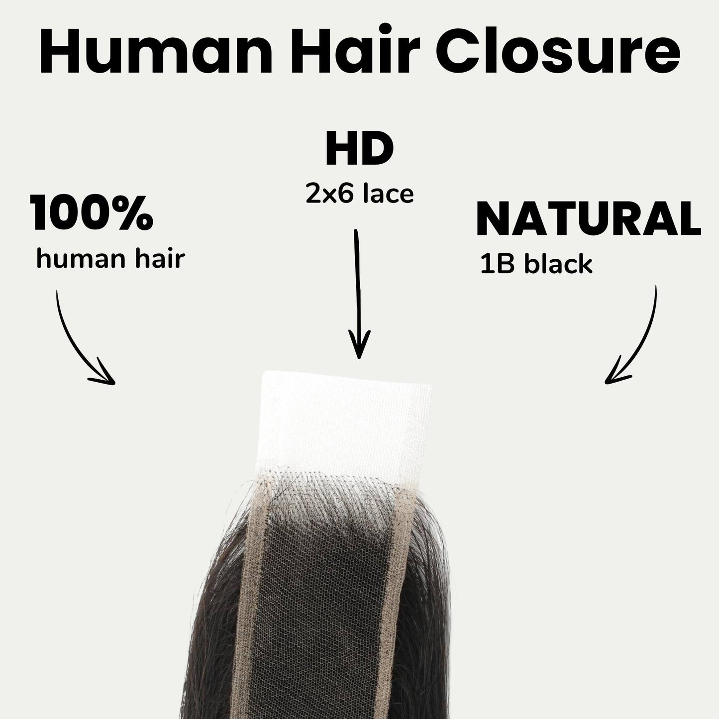 Brazilian Body Wave 2x6 HD Lace Human Hair Closure Luxegan