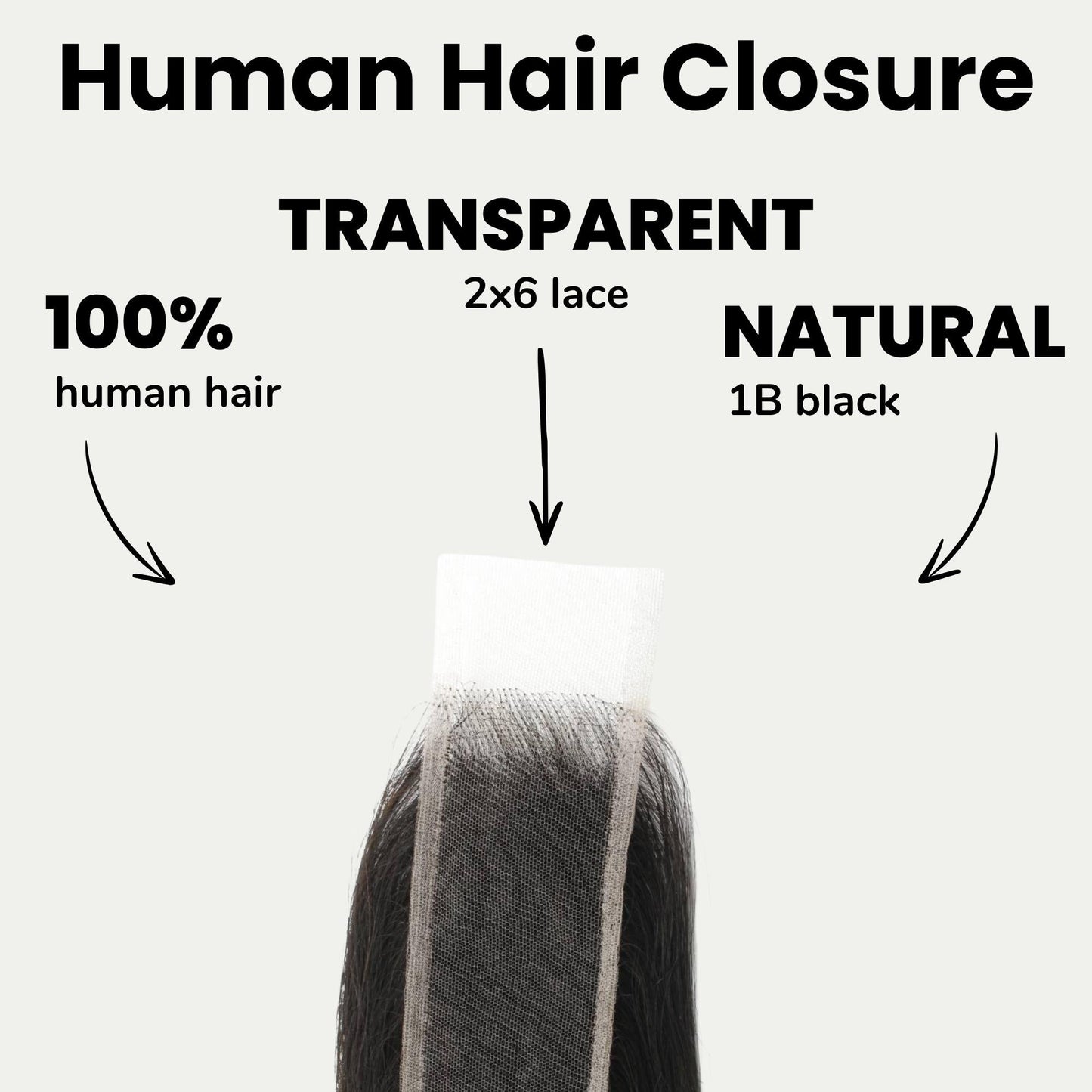 Brazilian Body Wave 2x6 Transparent Lace Human Hair Closure Luxegan