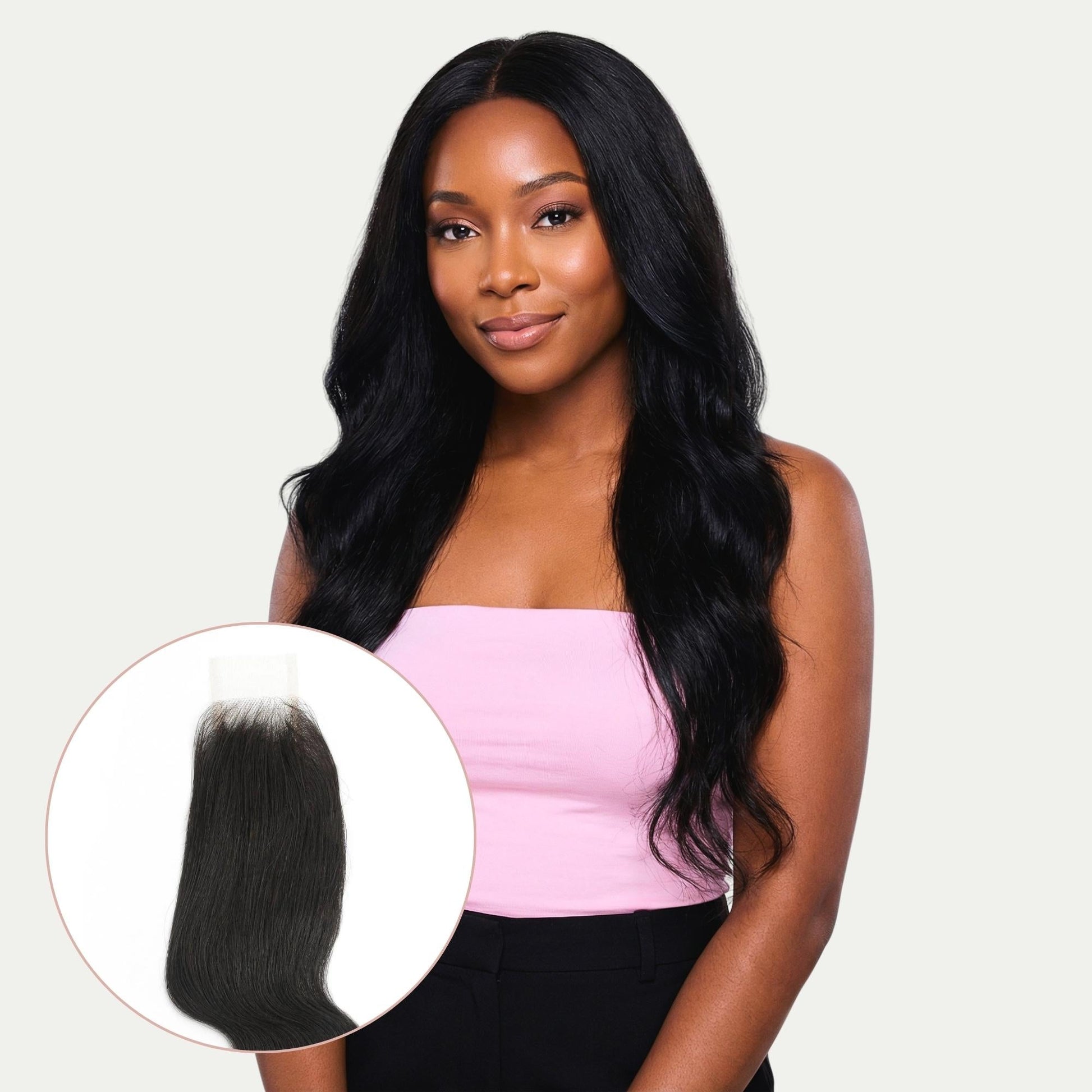 Brazilian Body Wave 2x6 Transparent Lace Human Hair Closure Luxegan