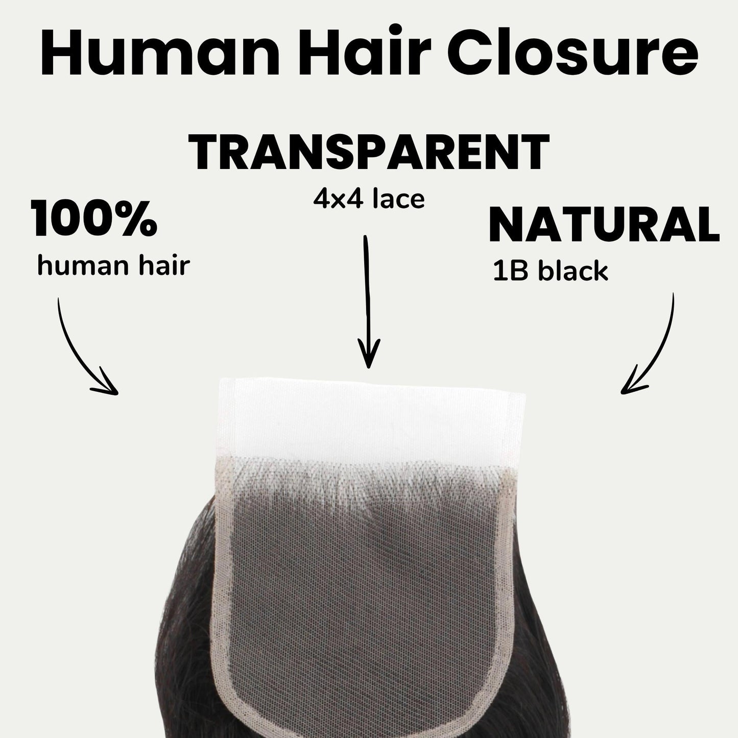 Brazilian Body Wave 4x4 Transparent Lace Human Hair Closure Luxegan