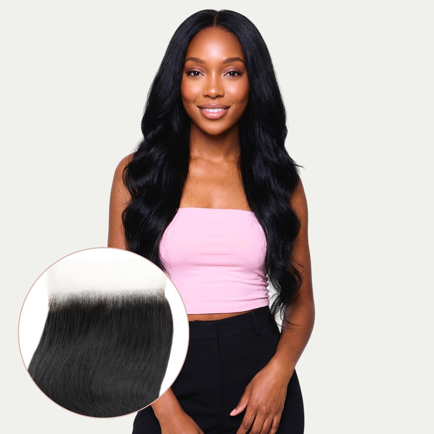 Brazilian Body Wave 4x4 Transparent Lace Human Hair Closure Luxegan