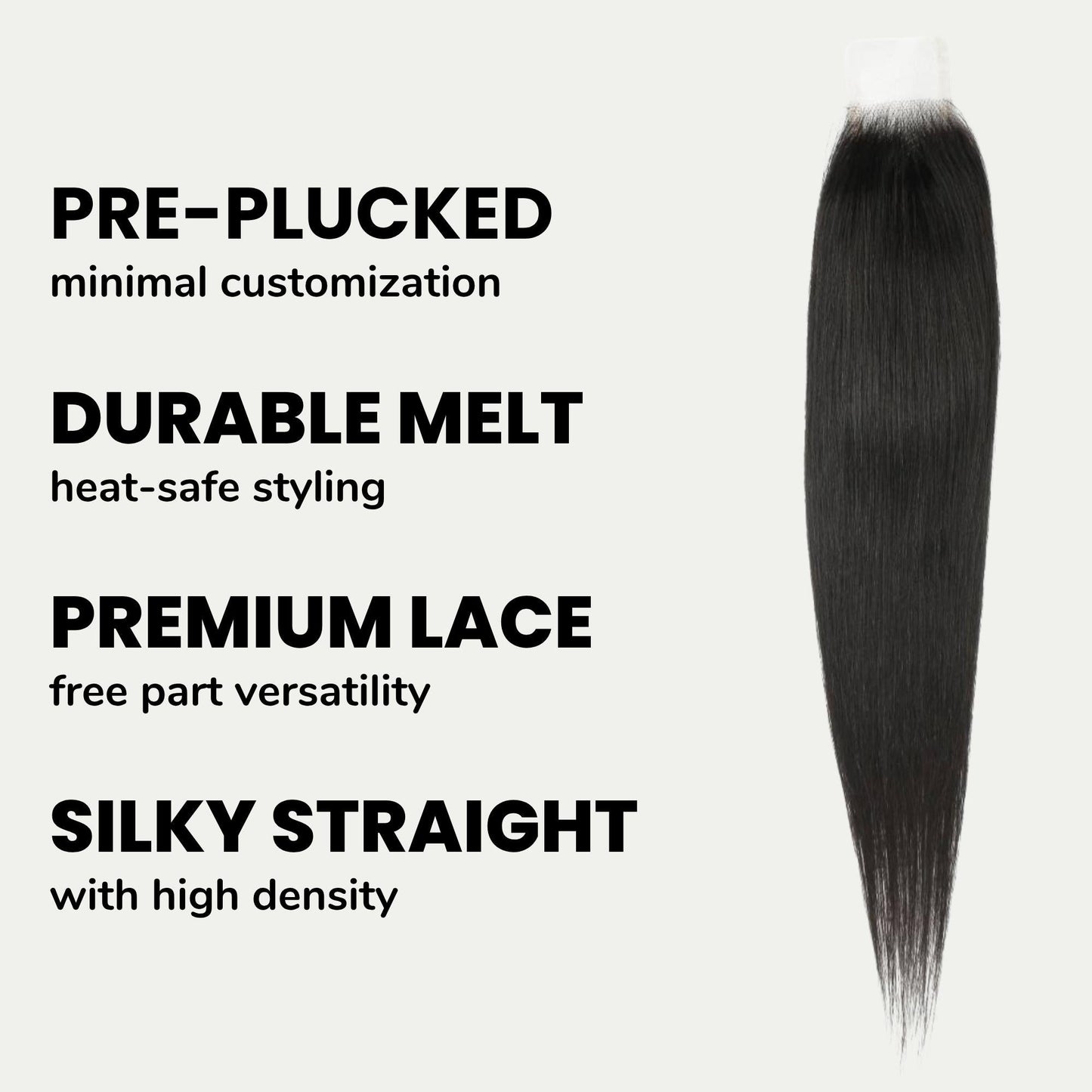 Brazilian Silky Straight 2x6 HD Lace Human Hair Closure Luxegan