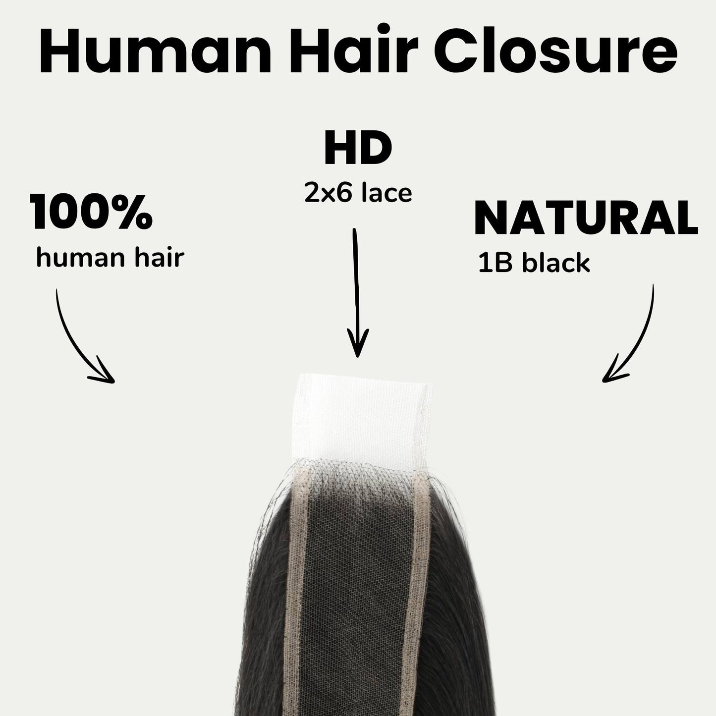 Brazilian Silky Straight 2x6 HD Lace Human Hair Closure Luxegan