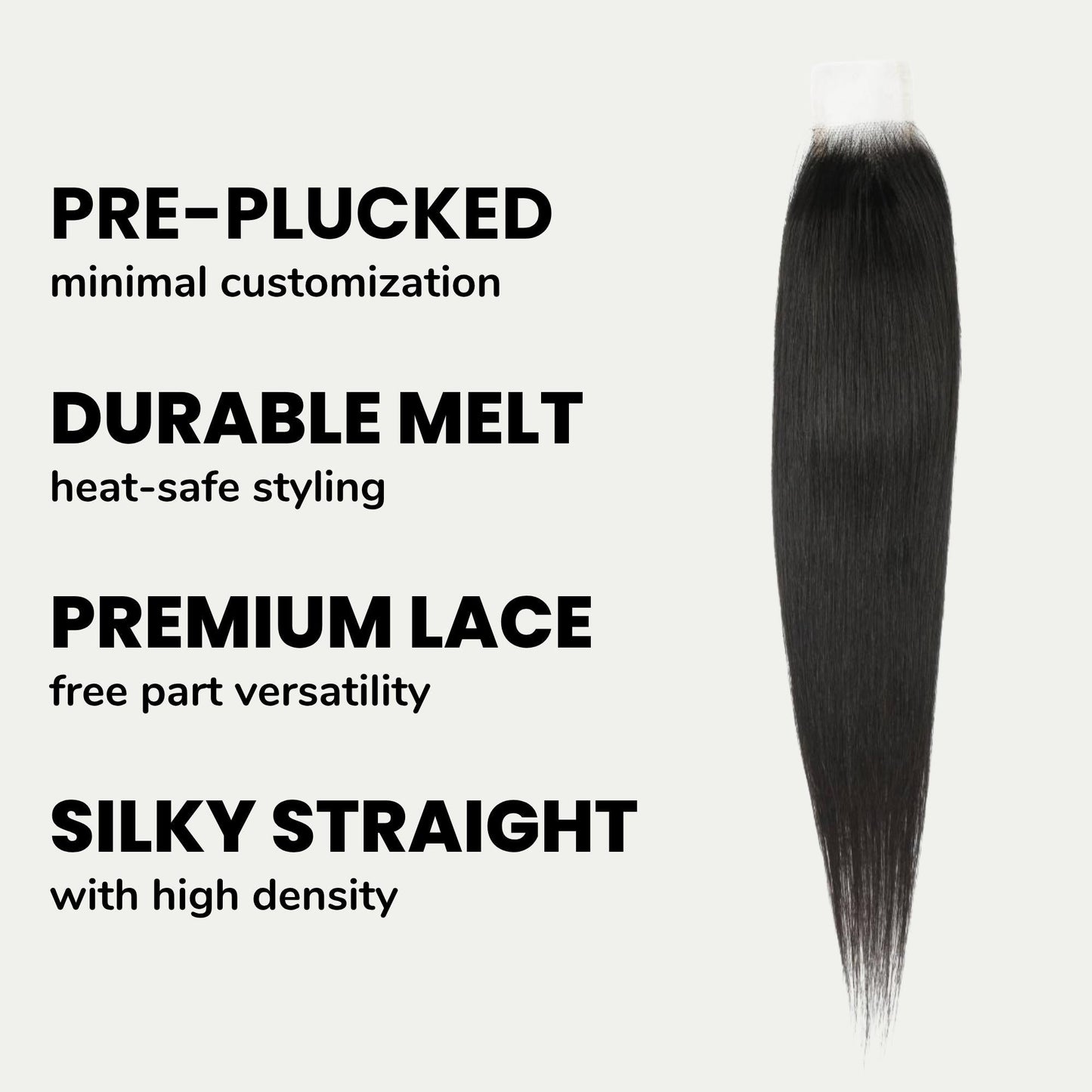 Brazilian Silky Straight 2x6 Transparent Lace Human Hair Closure Luxegan