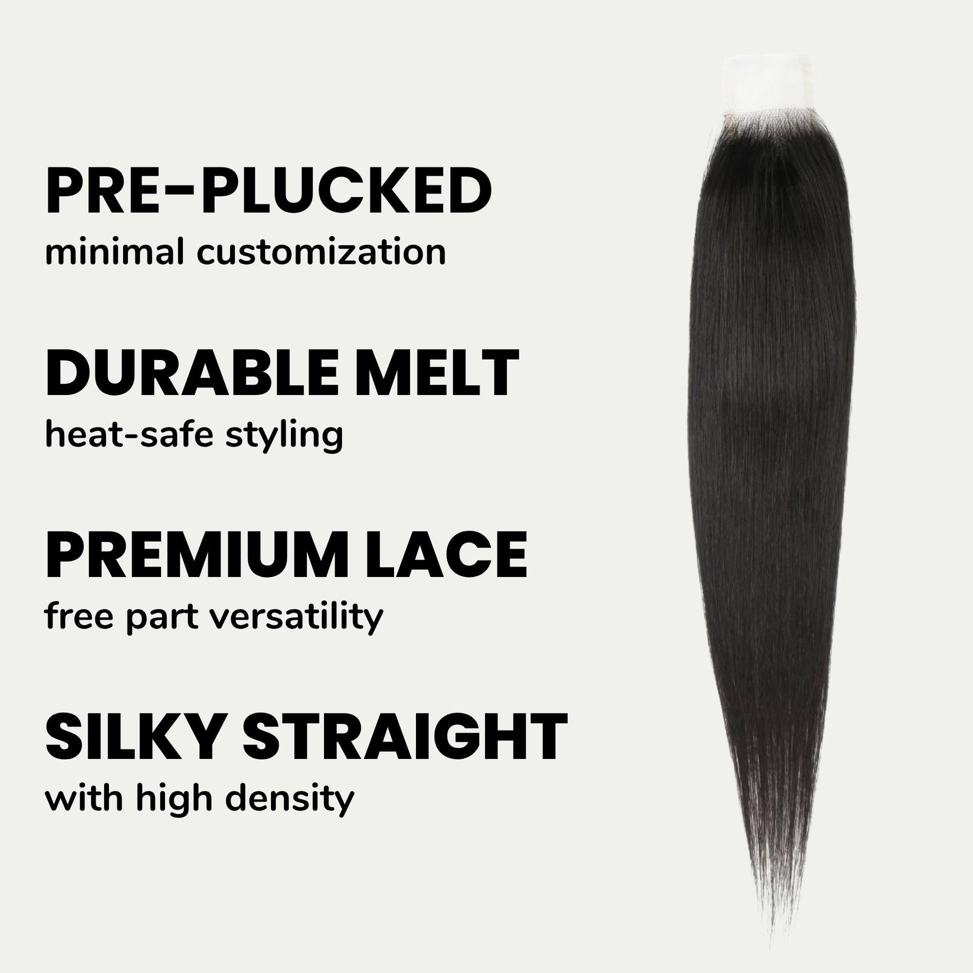 Brazilian Silky Straight 2x6 Transparent Lace Human Hair Closure Luxegan