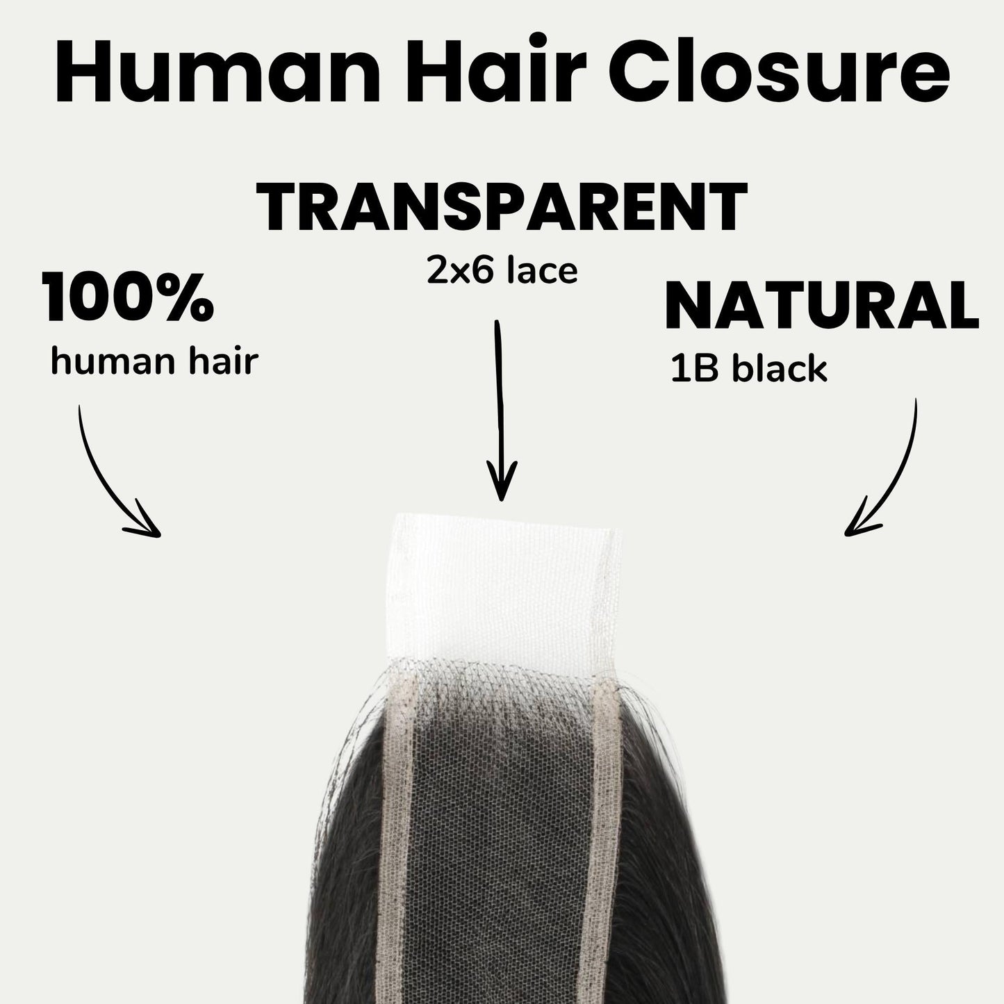 Brazilian Silky Straight 2x6 Transparent Lace Human Hair Closure Luxegan