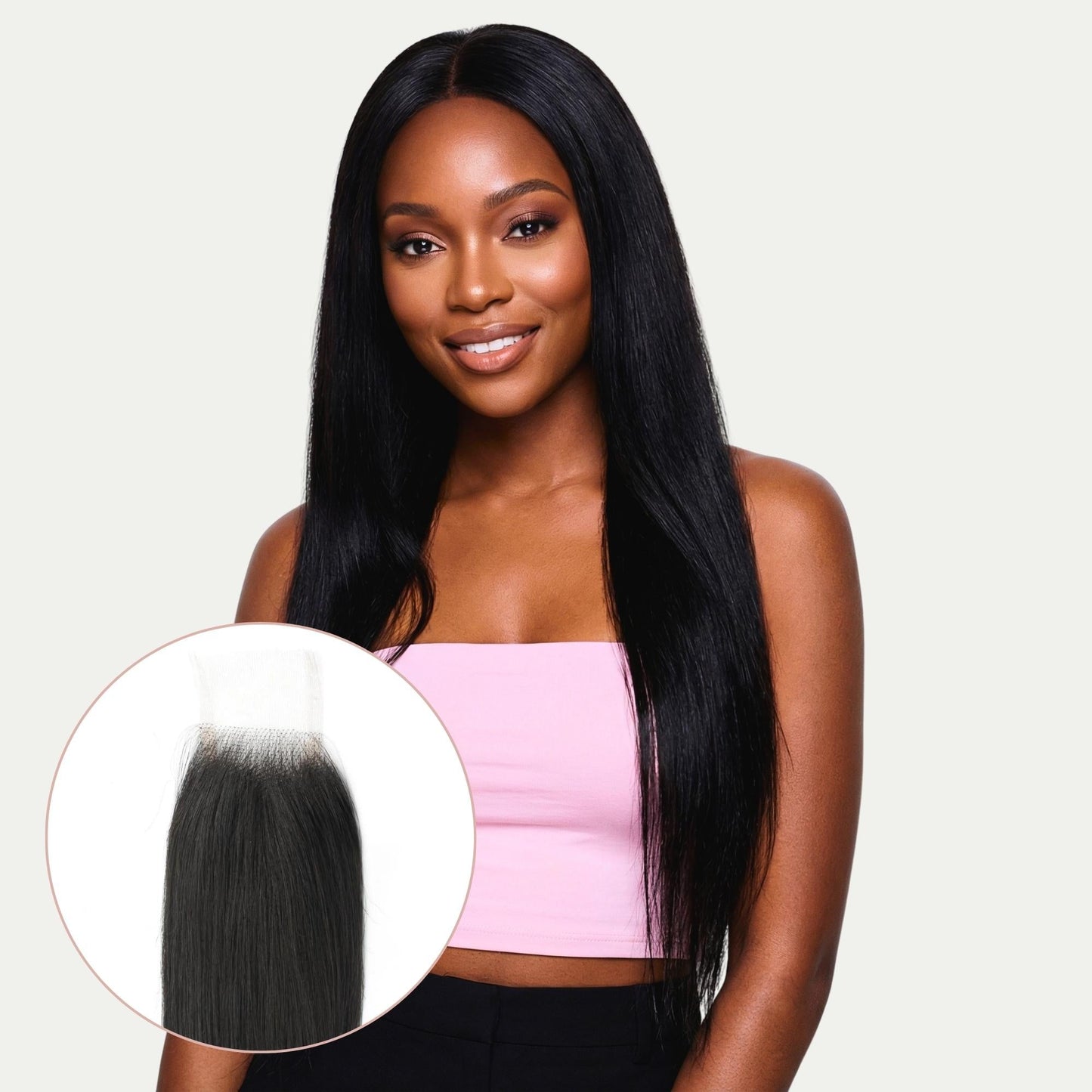 Brazilian Silky Straight 2x6 Transparent Lace Human Hair Closure Luxegan