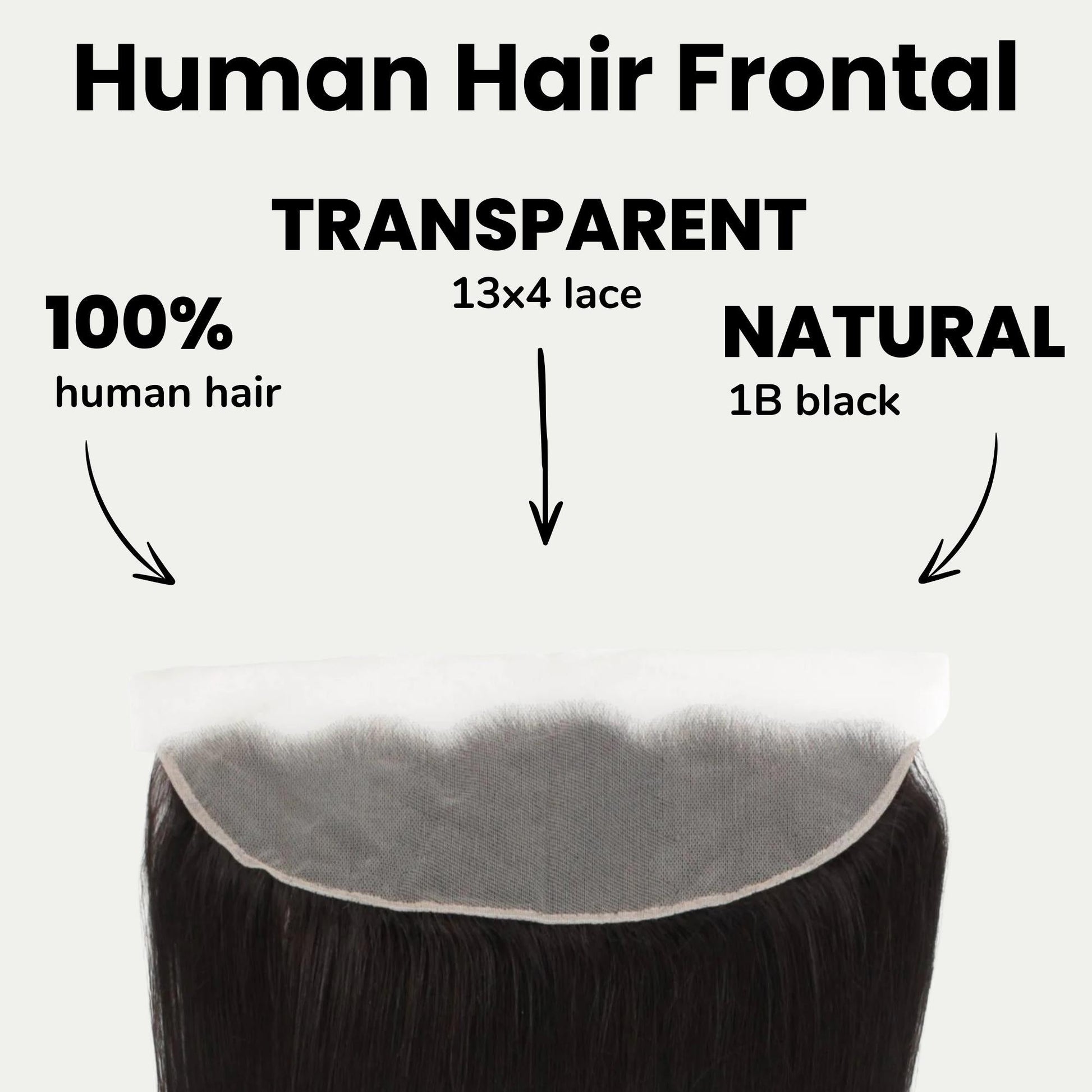 Brazilian Straight 13x4 Transparent Lace Human Hair Frontal Luxegan