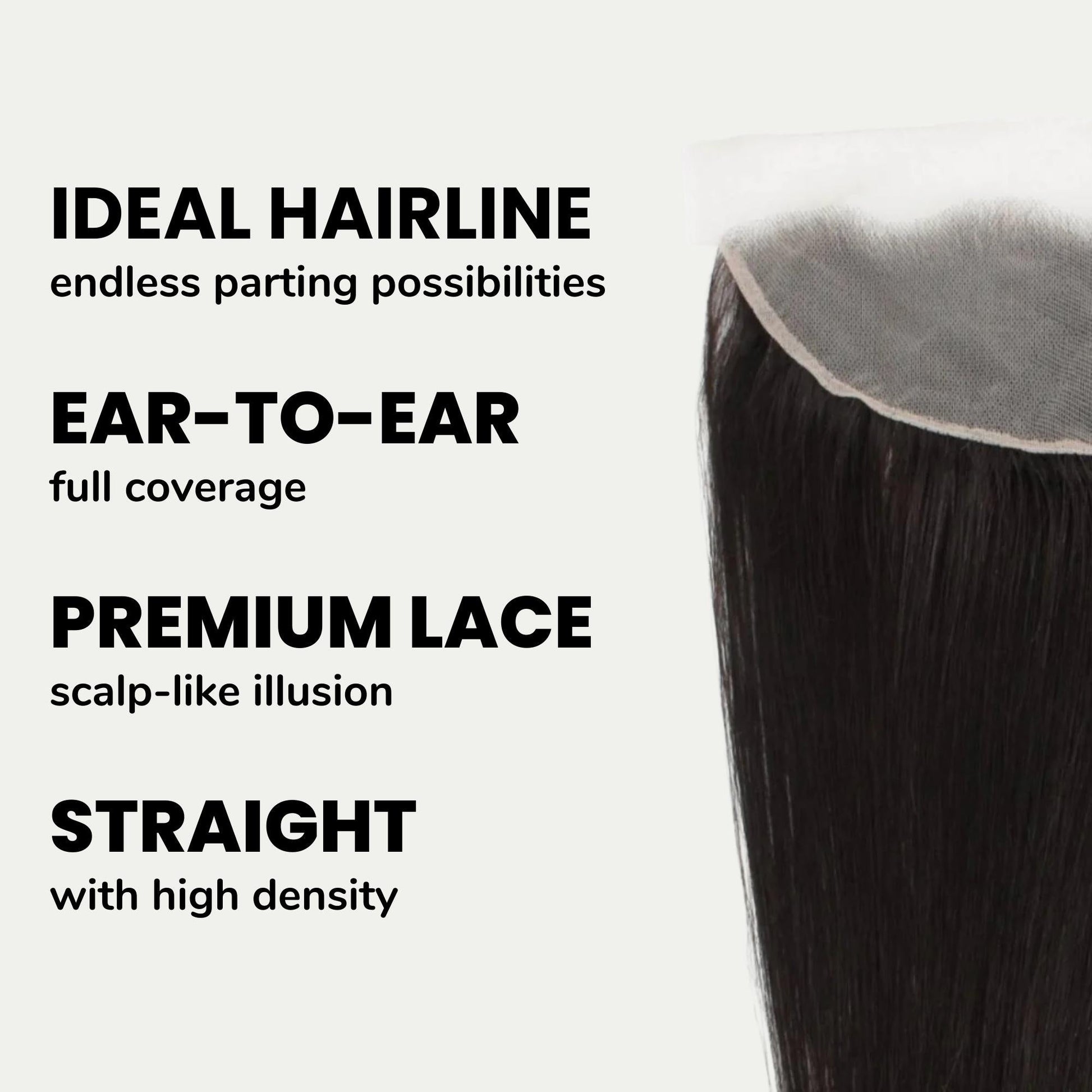 Brazilian Straight 13x4 Transparent Lace Human Hair Frontal Luxegan