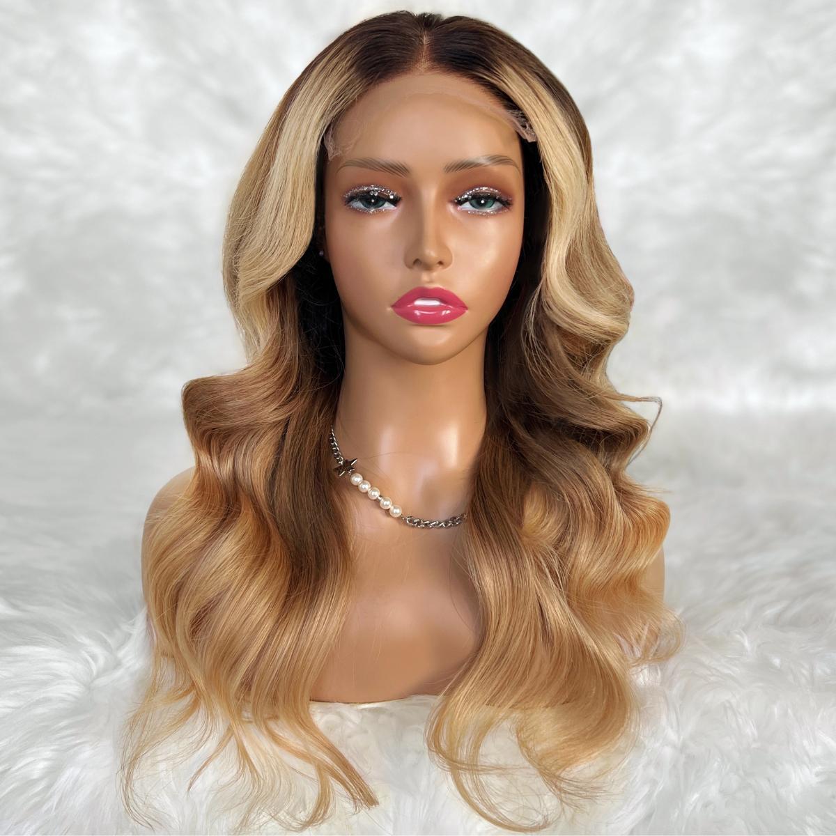 Charlotte Glueless 5x5 HD Lace Professionally Colored 100% Human Hair Closure Wig Luxegan