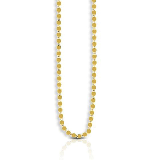 Cadena Oval Espejo de Oro Amarillo de 14k (2.20 mm)