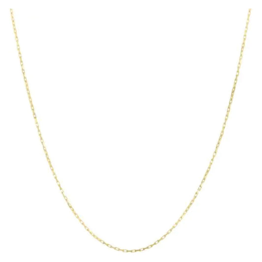 Cadena de oro amarillo de 14k, estilo cable francés (1.30 mm)