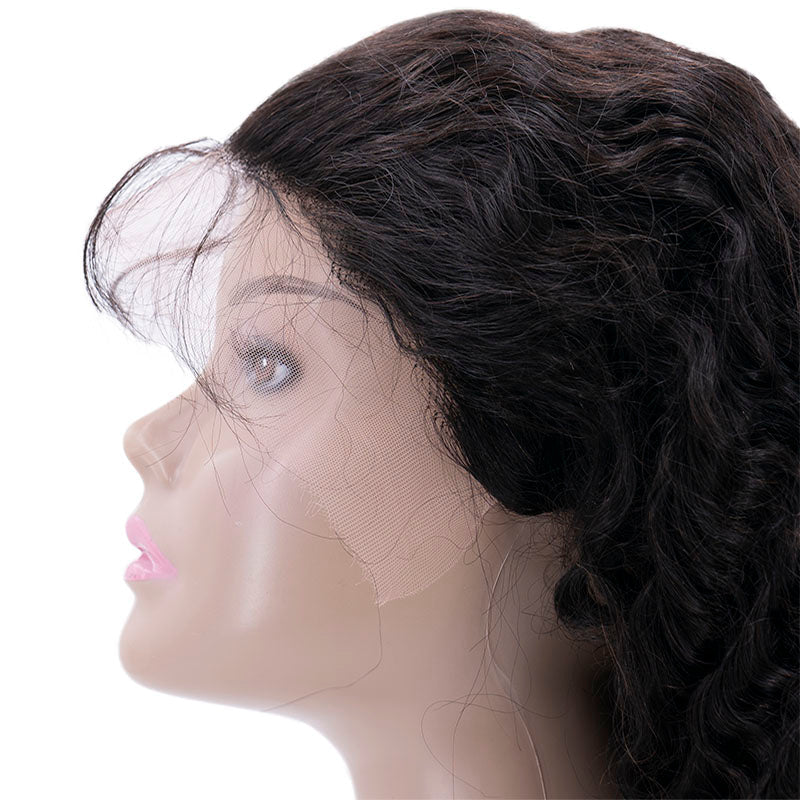 Deep Wave 13x4 HD Lace Front Human Hair Wig Luxegan